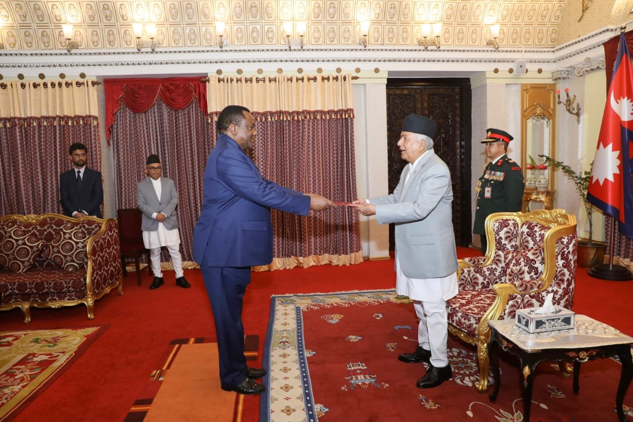 Ambassador Clemente Camenha Presented Letter of Credence to The ...